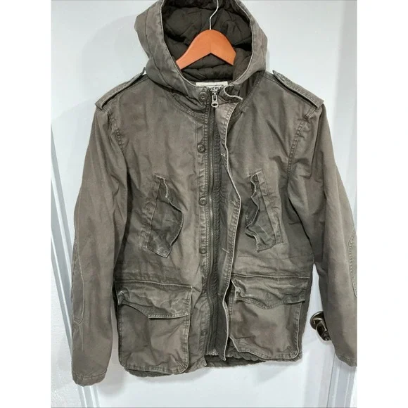 Converse Military Field Jacket, Army Green, Men's Small, Farm Chore Coat, Lined - Picture 7 of 16